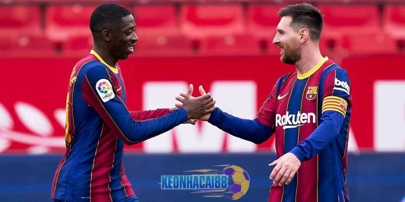Ousmane Dembele trong màu áo Barcelona